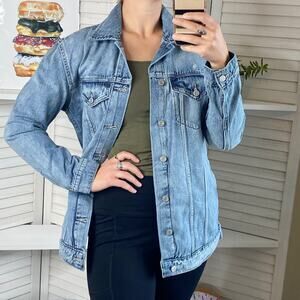 Lucky Brand blue jean jacket size medium NWT